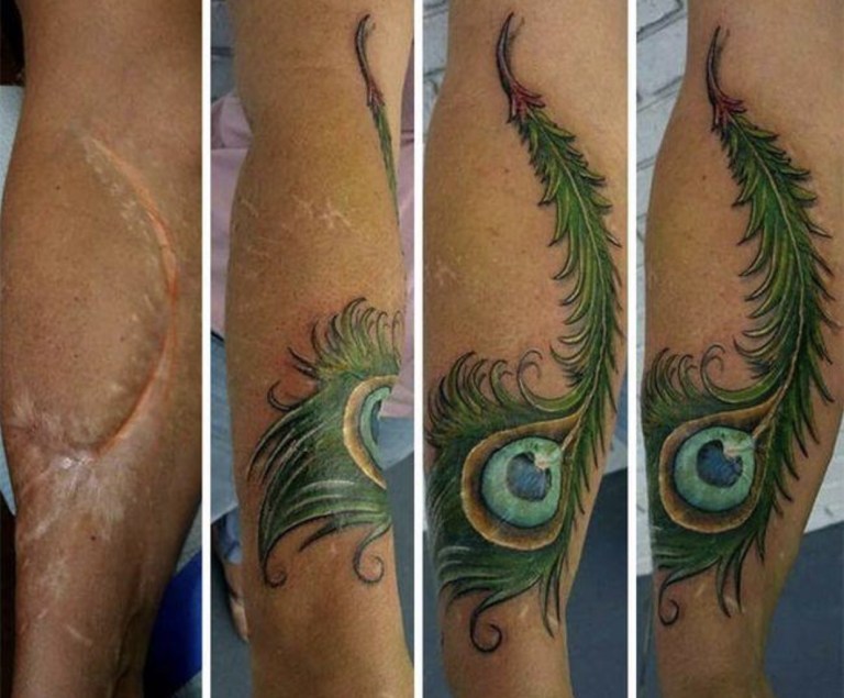 Tatuagens feitas para esconder cicatrizes #26